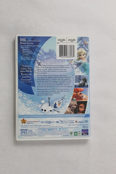 Disney Frozen Movie DVD 2014 Color Digitally Remastered Olaf Elsa