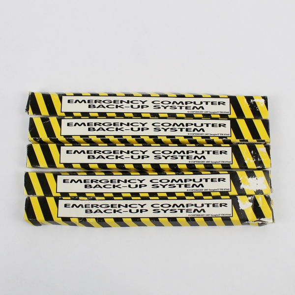 Lot of 5 VTG 1997 Emergency Computer Back-Up System Novelty Pencils