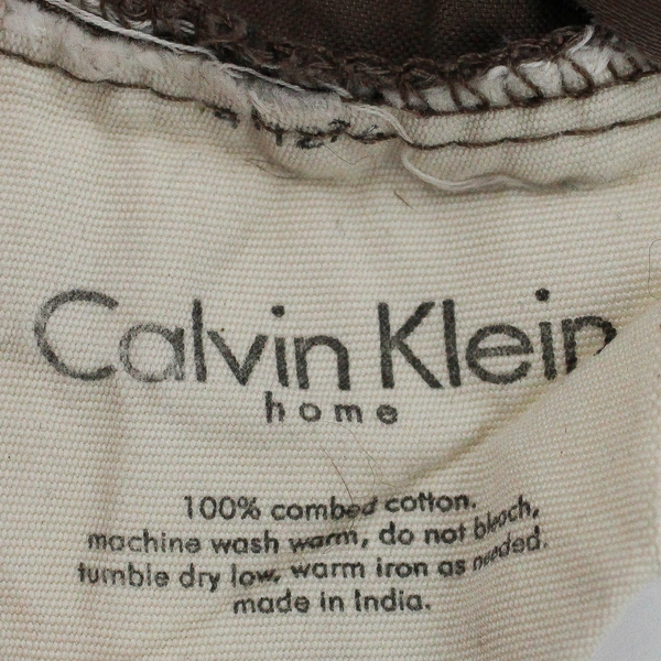 Calvin Klein Solid Brown Color Queen Sized Pillowcase 100% Cotton 19.5" x 34"