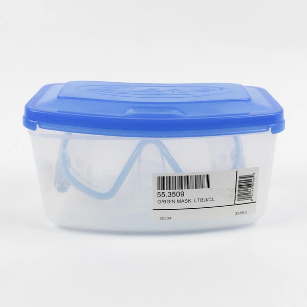 Aeris Light Blue Origin Mask Diving Snorkeling/Scuba Diving Dual Lens W/ Case