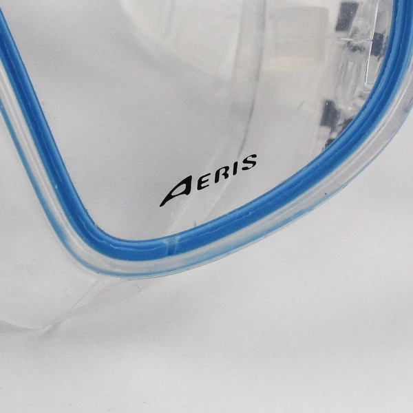 Aeris Light Blue Origin Mask Diving Snorkeling/Scuba Diving Dual Lens W/ Case