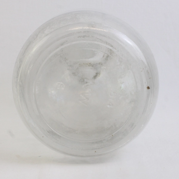 Unbranded Clear Glass Bottle Jug Pitcher W/ Small Handle & Small Top 1 Gallon