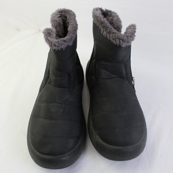 Walmart Black Ecetana Winter Snow Boots Keep Warm Ankle Booties Women 10-11
