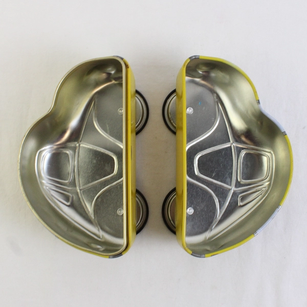 M&Ms Car Shaped Metal Tin Yellow Candy Empty