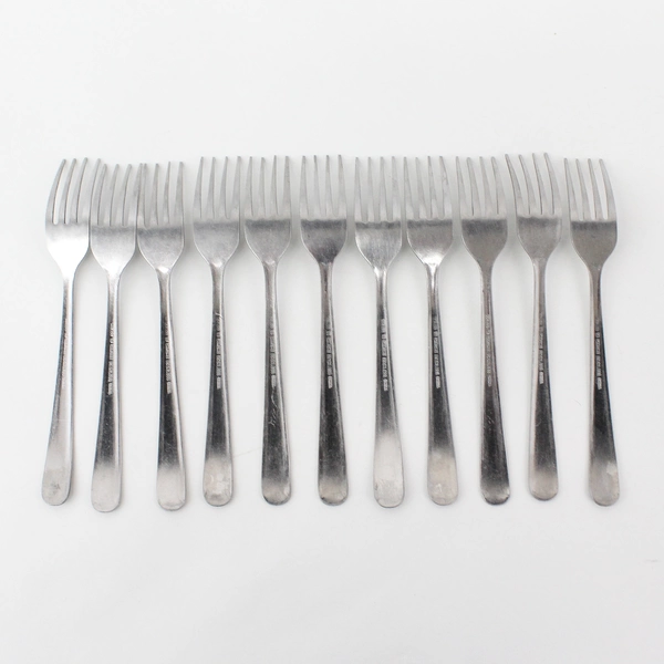 Lot of 11 Walco Stainless China 18 CR, Forks Only, Dominion Pattern