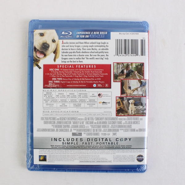 Marley & Me (Blu-ray 2008) New Sealed