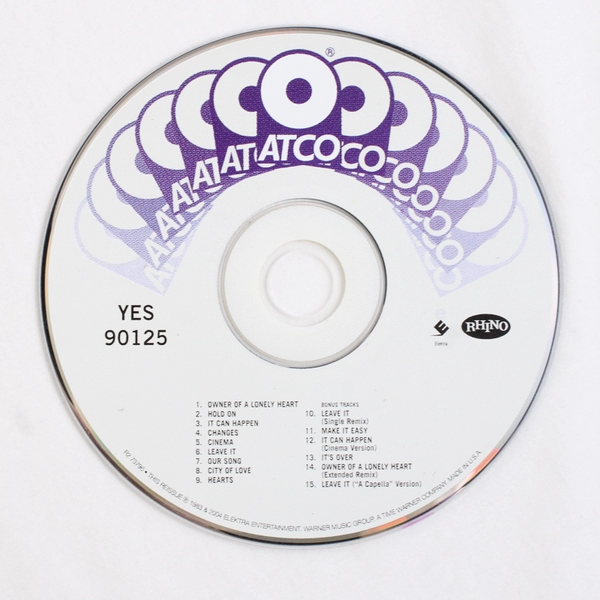 YES 90125 (Expanded) CD Rhino Reissue Good Condition