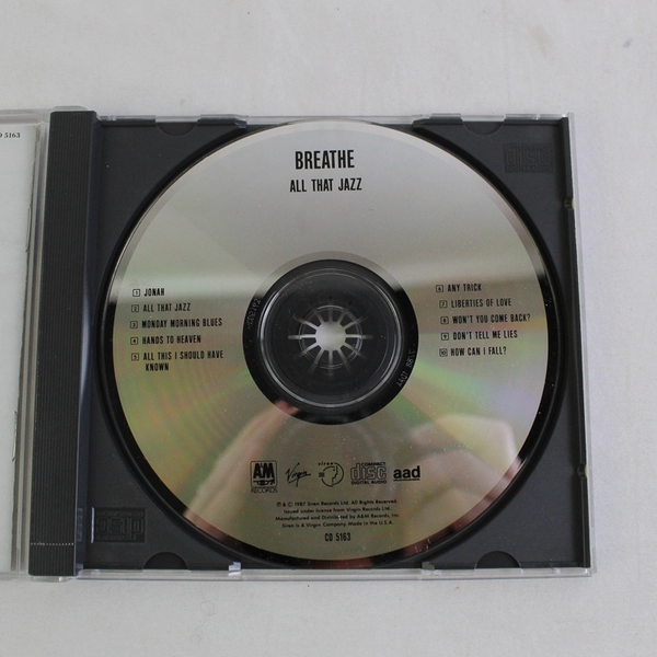 All That Jazz by Breathe (2 - UK) (CD, 1988, A&M (USA))