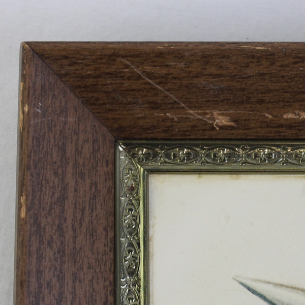 Vintage RF Harnett Fruit Picture Embossed Raised Art Framed 3D 8 x 10 MCM