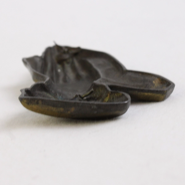 Small Vintage Praying Hands Brass Ornament Wall Hanging