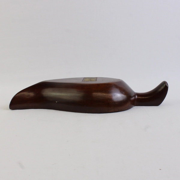 Monkey Pod Wood Leaf Shaped Nut Candy Dish  