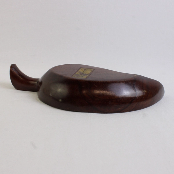 Monkey Pod Wood Leaf Shaped Nut Candy Dish  