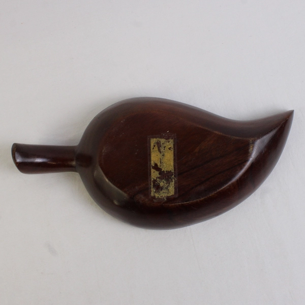 Monkey Pod Wood Leaf Shaped Nut Candy Dish  