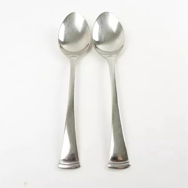 Set of 2 Oneida Fantasia Stainless 9in Tablespoons Serving Spoons