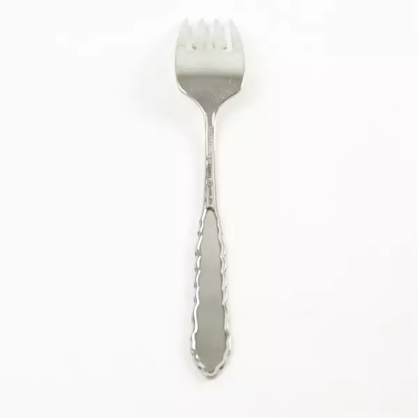 Set of 6 Oneida First Rose-Jillian Stainless Salad Forks 6.25in