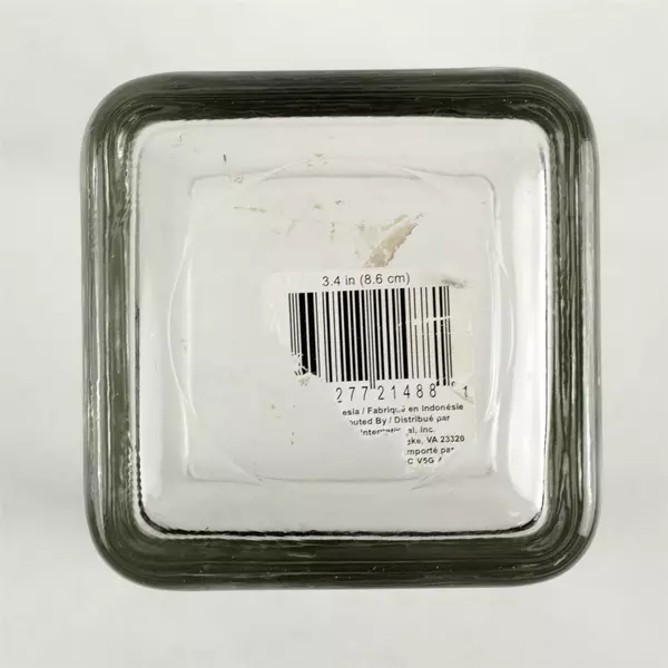 Libbey Clear Glass Cube Votive Candle Holder 3.5in Minimalist 