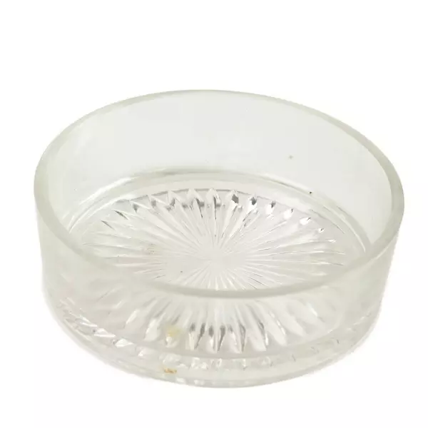 Vintage Clear Glass Starburst Dish 4.5in Candy Trinket Bowl