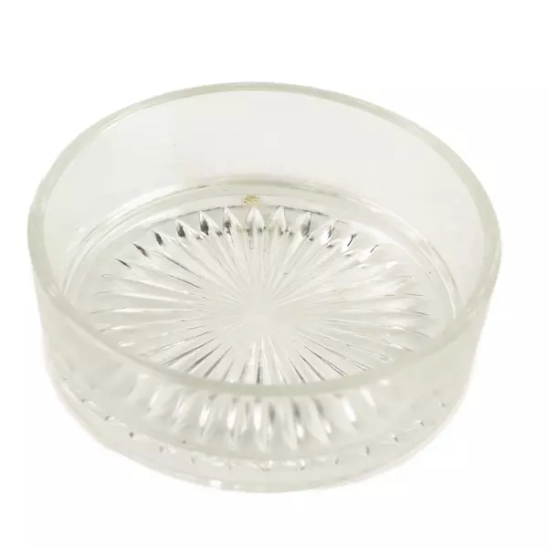 Vintage Clear Glass Starburst Dish 4.5in Candy Trinket Bowl
