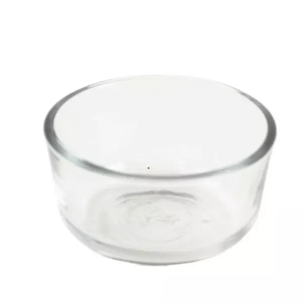 4-Cup Round Glass Food Storage Bowl Clear