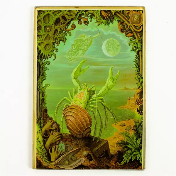 Johfra Bosschart "Cancer" Collectible Art Card - Dutch Surrealist 6.5x4.5