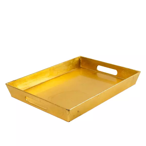 Home Essentials Cellini Gold Serving Tray 11.75 x 8.75 in 