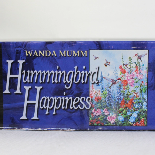 Hummingbird Happiness Wanda Mumm Prism 500 Piece Puzzle 2004 19" x 14"