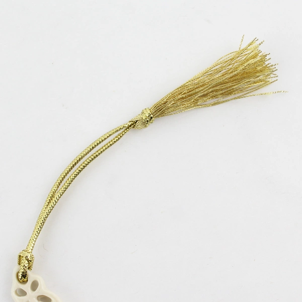 Lenox China Pierced Christmas Tree Ornament Porcelain with Gold Cord