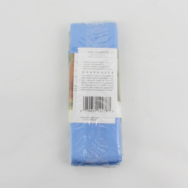 Wrights Blue Satin Blanket Binding 4.75 Yd - 794 Porcelain 121