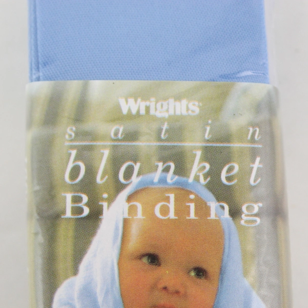 Wrights Blue Satin Blanket Binding 4.75 Yd - 794 Porcelain 121