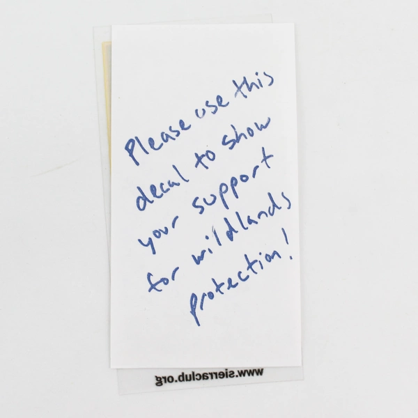 Vintage Sierra Club Hiker Decal Sticker Souvenir Wildlife Environment