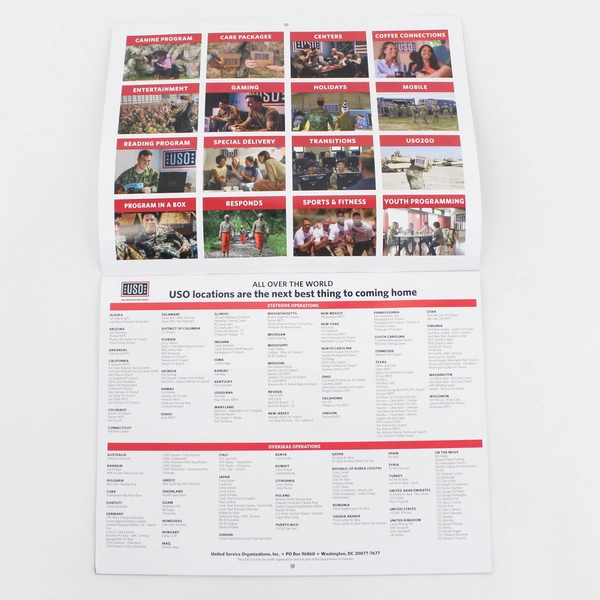 2026 USO Calendar America 250 For the People Who Serve Hanging Wall 12 Month