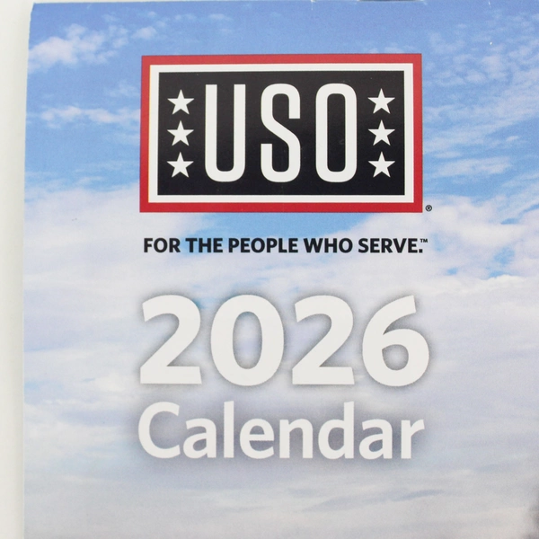 2026 USO Calendar America 250 For the People Who Serve Hanging Wall 12 Month