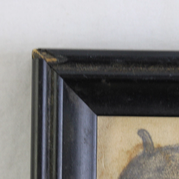 Miniature Framed Original Drawing Portrait Navaho Warrior