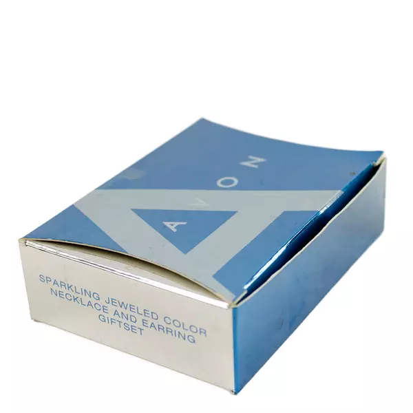 Avon Jeweled Color Necklace & Earring Set Multicolor
