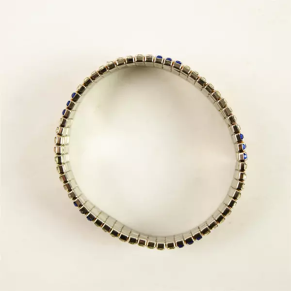 American Flag Crystal Tennis Bracelet Red White & Blue Patriotic