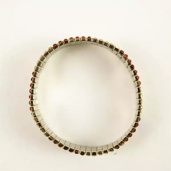 American Flag Crystal Tennis Bracelet Red White & Blue Patriotic