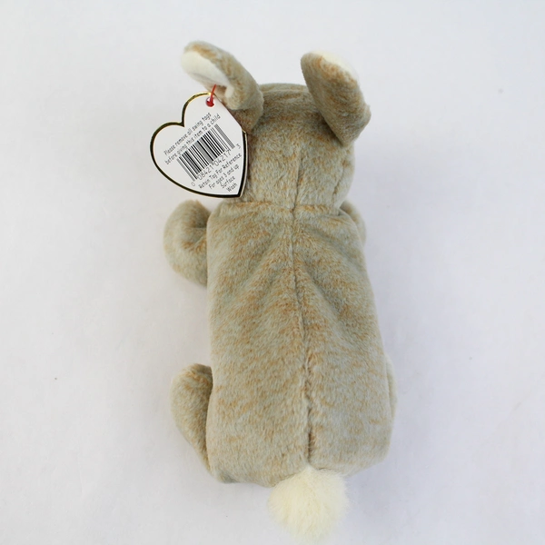 TY Beanie Baby Nibbly 1999 Brown Gray Bunny W/ Ear Tag Error 1998 Plush Doll Toy