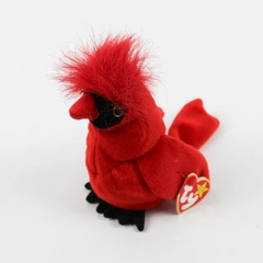 TY Beanie Babies Mac 1999 Red Cardinal With Ear Tag Error 1998 Plush Toy