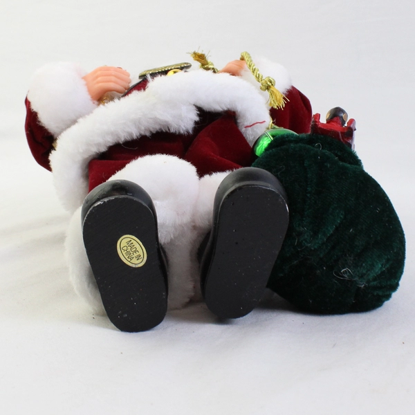 Santa Figurine with Toy Bag 11.75" Tall