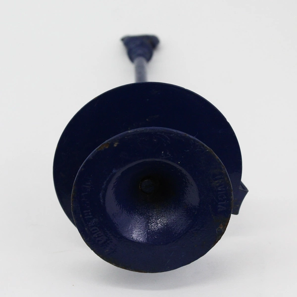 Invicta Blue Cast Iron Rustic Rooster Paper Towel Holder France