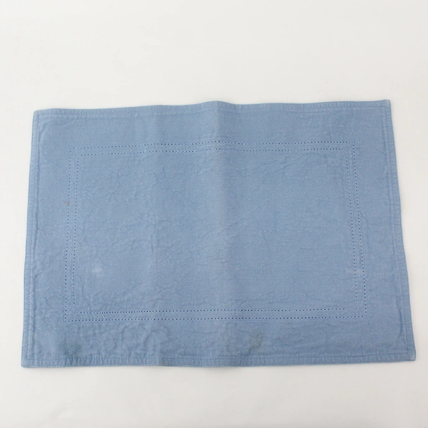 Set of 8 City Chic Blue Cotton Placemats 13" x 18.5"