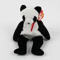 TY Beanie Babies Fortune 1998 Black/White Panda W/ Ear Tag Error 1997 Plush Toy