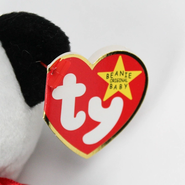 TY Beanie Babies Fortune 1998 Black/White Panda W/ Ear Tag Error 1997 Plush Toy