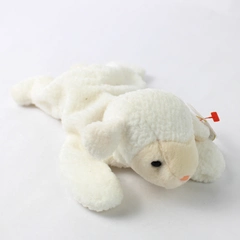 TY Beanie Babies Fleece 1996 White Lamb With Tag Plush Doll Toy