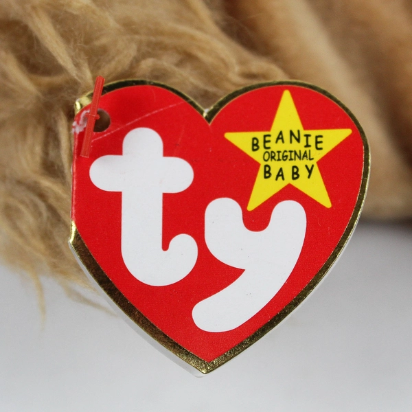 TY Beanie Babies Spunky 1997 Brown Cocker Spaniel Dog With Tag Plush Doll Toy
