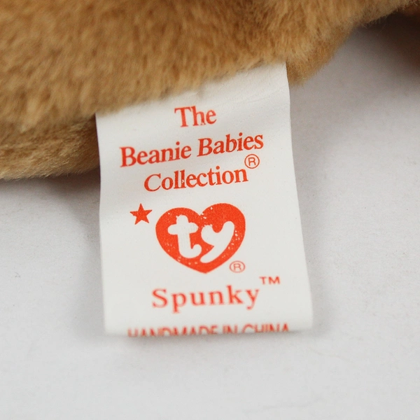 TY Beanie Babies Spunky 1997 Brown Cocker Spaniel Dog With Tag Plush Doll Toy