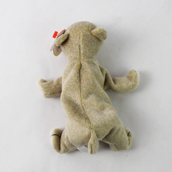 TY Beanie Babies Almond 1999 Beige Bear With Tag Plush Doll Toy