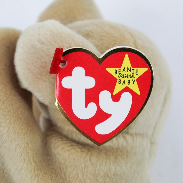 TY Beanie Babies Fetch 1998 Golden Retriever Dog W/ Ear Tag Error 1997 Plush Toy