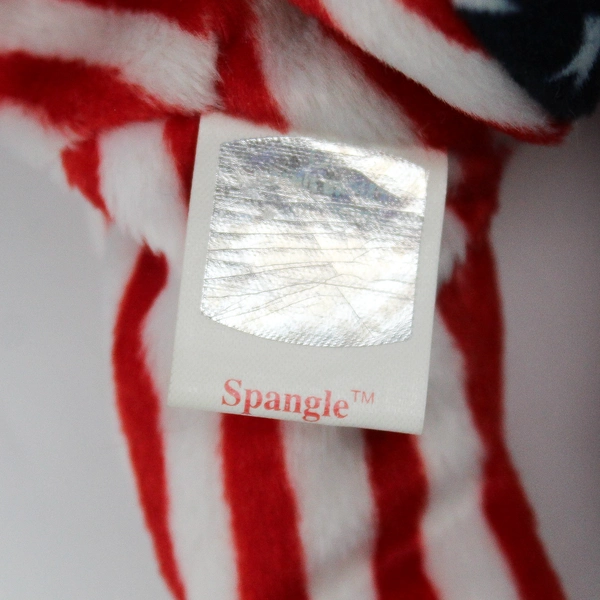 TY Beanie Babies Spangle 1999 Red/White/Blue Bear Plush With Tag Plush Toy