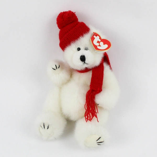TY Beanie Babies The Attic Treasure Collection Peppermint 1993 White Bear W/ Tag